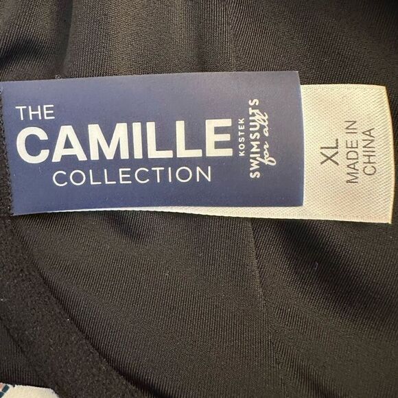 Swimsuit For All Camille Collection Kostek Underwire 2 Piece Bikini Set Black XL - Picture 7 of 8